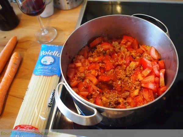 Sauce Bolognese für Pasta