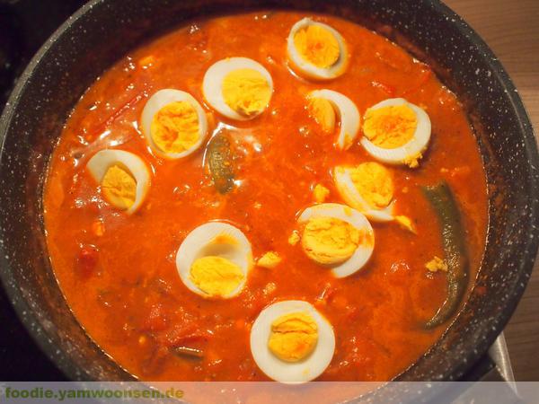 Indisches Curry mit Eiern