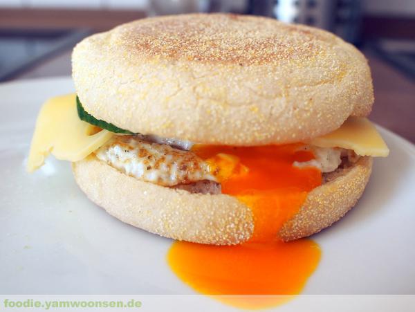 Ei-Burger zum Frühstück