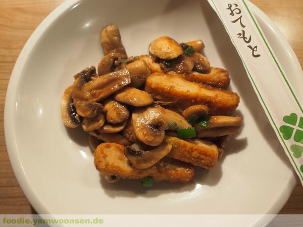Japanisches Schnitzel mit Pilzen