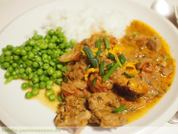 Scharfes jamaikanisches Lamm Curry