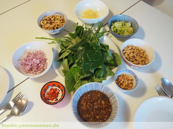 Thailändischer Snack Miang Kham