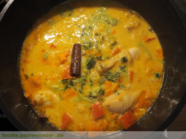 Kerala Chicken Curry mit Kürbis